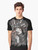 Stylish samurai warrior graphic printed on a t-shirt - Men