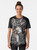 Stylish samurai warrior graphic printed on a t-shirt - Women