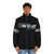 Cozy puffer jacket with text "If You Can Read This You're Too Close" - men front