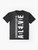 Schrödinger's Cat Quantum Physics Graphic T-Shirt, featuring an illustration of a cat that is both dead and alive, representing the quantum superposition principle. - Flat lay