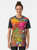 Psychedelic trippy colorful vintage graphic illustration on a t-shirt - Women