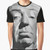 Geometric Alfred Hitchcock graphic t-shirt with minimalist diamond design