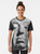 Geometric Alfred Hitchcock graphic t-shirt with minimalist diamond design - Women