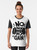 Motivational graphic t-shirt with inspirational text and fitness icons - Women