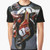 Graphic t-shirt featuring legendary motorcycle racer Barry Sheene