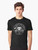 Space graphic t-shirt with introvert design featuring moon, ufo, and astronaut - Men