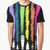 Colorful graphic t-shirt featuring dark art design, perfect for art teachers and students.