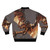 Monster Hunter inspired bomber jacket with cubist and triangle design elements - Back