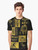 Ancient Egyptian gold hieroglyphic symbols and mythological figures graphic t-shirt design - Men