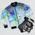 Fantasy Unicorn Bomber Jacket - Flat lay