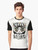 Stay Weird graphic t-shirt with colorful rose and raven design - Men