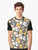 Colorful graphic t-shirt featuring a cute cockatiel parrot in a party scene - Men