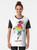 Raincoat graphic t-shirt with bold black art design - Women