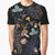 Dark forest mushrooms graphic design on a t-shirt