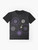 Vibrant OSU-inspired star pattern graphic t-shirt - Flat lay