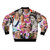 Pop art collage bomber jacket featuring Queen Elizabeth II of the United Kingdom - Back
