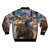 USA Trump Building Wall Bomber Jacket - Back