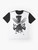 Claws Graphic T-Shirt featuring a dark, wolf-inspired design with Marvel's Wolverine character - Flat lay