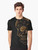Sugar skull graphic printed on a wooden background - Men