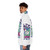 Rude Dog and the Dweebs retro puffer jacket with cartoon characters - men side left