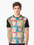 Graphic t-shirt design featuring four popular meme cats - Knife Cat, Sad Cat, Cat No Banana, and more in a pop art style. - Men
