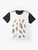 Owls Graphic T-Shirt featuring a colorful illustration of various owl species - Flat lay