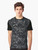 Raven pattern graphic t-shirt with a flock of dark birds and a spooky, gothic design - Men