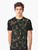 Vintage-style graphic t-shirt featuring a monkey in a botanical jungle scene - Men