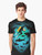 Funny graphic t-shirt featuring an illustration of a scuba diver and a shark underwater, with the text "Screwed". - Men