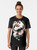 Wolf graphic design on a t-shirt with a retro, painterly style inspired by the video game Okami - Women