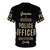 Stylish t-shirt design featuring a police officer graphic - Back