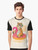 Colorful graphic t-shirt featuring a tiger and flamingo in a tropical, summery design - Men