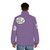 Hawkeye puffer jacket with "I'm Great at Boats" text and a talk bubble graphic - men back