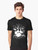 Surreal graphic t-shirt design featuring a silhouetted drum tree, symbolizing the connection between music and the natural world. - Men