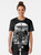 A gothic, dark, occult metal graphic t-shirt with a goat, witch, and other dark elements. - Women
