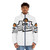 "I Love This Game" puffer jacket with sports fan graphic - men front
