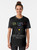 A graphic t-shirt featuring a child at school design - Women