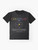 A graphic t-shirt featuring a child at school design - Flat lay