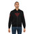 Control video game inspired bomber jacket with triangular design elements - Lifestyle