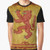 Rampant lion Scottish flag graphic t-shirt