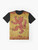 Rampant lion Scottish flag graphic t-shirt - Flat lay