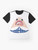Funny vector design of Sussie from The Amazing World of Gumball cartoon on a graphic t-shirt - Flat lay