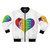 Jane Austen's Pride Bomber Jacket featuring a LGBTQ pride design