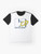 Music on the Internet Graphic T-Shirt featuring a light logo design - Flat lay
