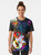 Buckethead Graphic T-Shirt with Colorful Fan Art Design - Women