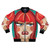 Colorful bomber jacket with Miss Coco Peru and Raziel pop art design