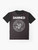 Vintage 'The Damned Ramones' punk rock graphic t-shirt design - Flat lay