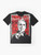Dracula vampire horror graphic t-shirt design - Flat lay