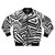 Modern minimalist dazzle camouflage pattern bomber jacket