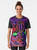 Vintage-style graphic t-shirt featuring the whimsical cat portraits of British artist Louis Wain - Women